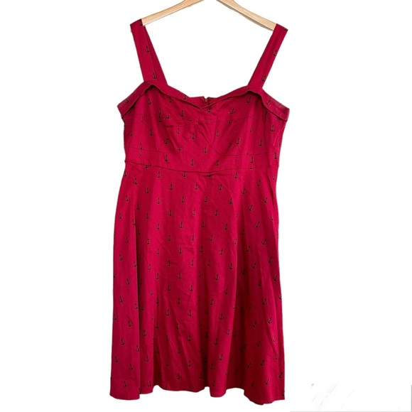 Torrid Dresses & Skirts - 🌈 6/$30, Torrid Retro, Anchor Dress, Red/Black, Size 18